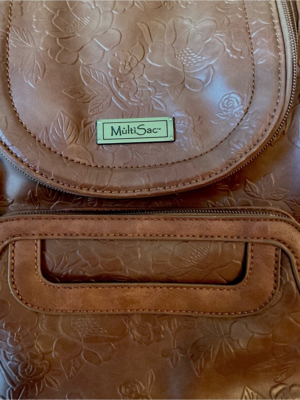 MultiSac Floral-Embossed Backpack - Picture 13 of 14